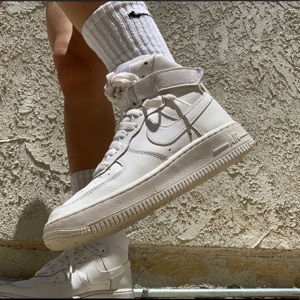 Nike High top air force ones in size woman’s 5.5
